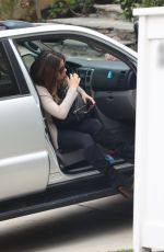 KATE BECKINSALE Arrives at Her Home in Los Angeles 03/19/2019