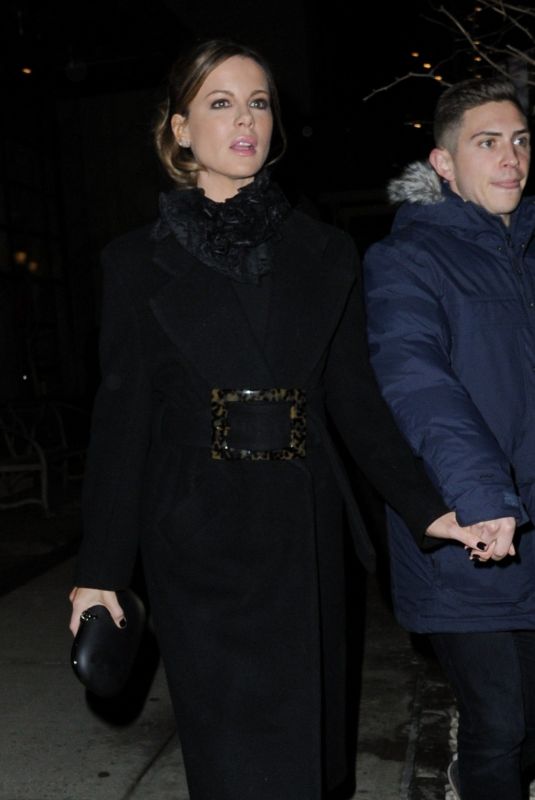 KATE BECKINSALE Night Out in New York 02/28/2019