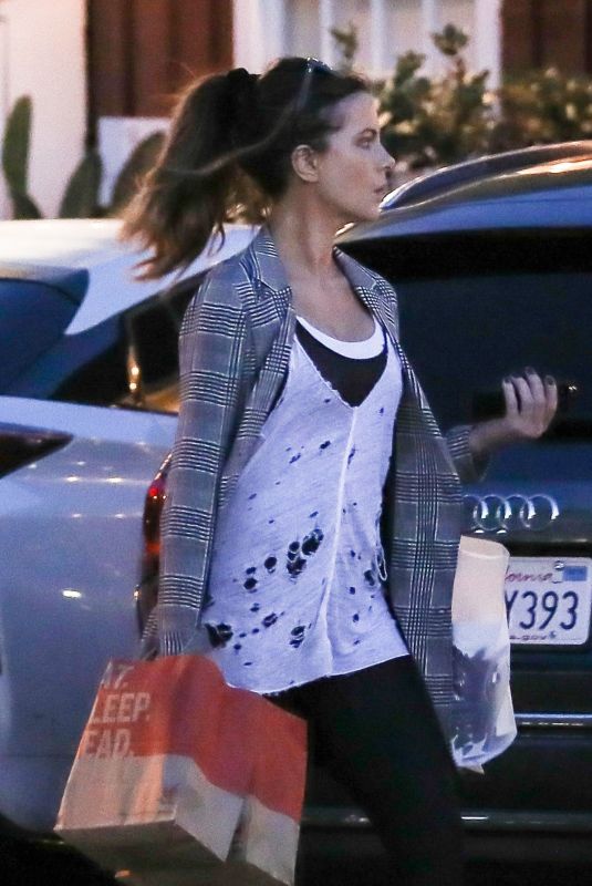 KATE BECKINSALE Out Shopping in Brentwood 03/04/2019