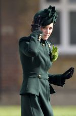KATE MIDDLETON at 1st Battalion Irish Guards St Patrick