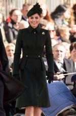 KATE MIDDLETON at 1st Battalion Irish Guards St Patrick