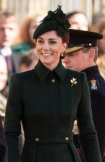 KATE MIDDLETON at 1st Battalion Irish Guards St Patrick