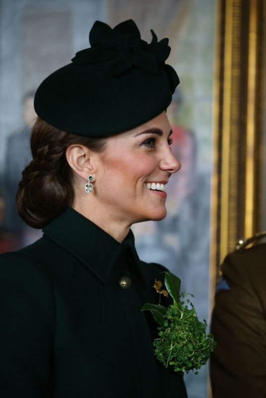 KATE MIDDLETON at 1st Battalion Irish Guards St Patrick