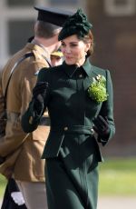KATE MIDDLETON at 1st Battalion Irish Guards St Patrick