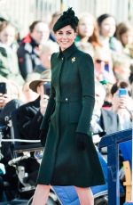KATE MIDDLETON at 1st Battalion Irish Guards St Patrick