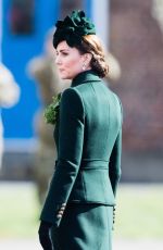 KATE MIDDLETON at 1st Battalion Irish Guards St Patrick