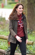 KATE MIDDLETON at Scouts HQ at Gilwell Park in Epping 03/28/2019