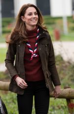 KATE MIDDLETON at Scouts HQ at Gilwell Park in Epping 03/28/2019