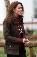 KATE MIDDLETON at Scouts HQ at Gilwell Park in Epping 03/28/2019