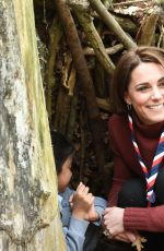 KATE MIDDLETON at Scouts HQ at Gilwell Park in Epping 03/28/2019