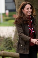 KATE MIDDLETON at Scouts HQ at Gilwell Park in Epping 03/28/2019