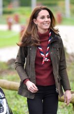 KATE MIDDLETON at Scouts HQ at Gilwell Park in Epping 03/28/2019