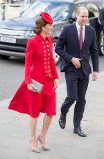 KATE MIDDLETON at Westminster Bbbey for Commonwealth Service 2019 in London 03/11/2019