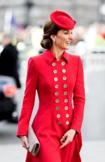 KATE MIDDLETON at Westminster Bbbey for Commonwealth Service 2019 in London 03/11/2019