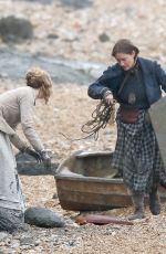 KATE WINSLET and SAOIRSE RONAN on the Set of Ammonite in Charmouth 03/18/2019