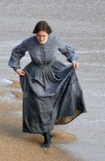 KATE WINSLET and SAOIRSE RONAN on the Set of Ammonite in Charmouth 03/18/2019