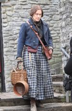 KATE WINSLET on the Set of Ammonite in Lyme Regis 03/11/2019