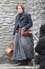 KATE WINSLET on the Set of Ammonite in Lyme Regis 03/11/2019