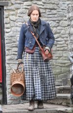 KATE WINSLET on the Set of Ammonite in Lyme Regis 03/11/2019