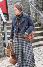 KATE WINSLET on the Set of Ammonite in Lyme Regis 03/11/2019