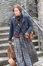 KATE WINSLET on the Set of Ammonite in Lyme Regis 03/11/2019