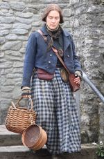 KATE WINSLET on the Set of Ammonite in Lyme Regis 03/11/2019