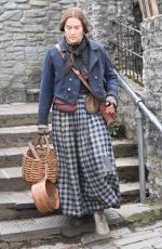 KATE WINSLET on the Set of Ammonite in Lyme Regis 03/11/2019