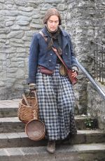 KATE WINSLET on the Set of Ammonite in Lyme Regis 03/11/2019