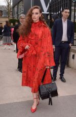 KATHERINE LANGFORD at Valentino Show at Paris Fashion Week 03/03/2019