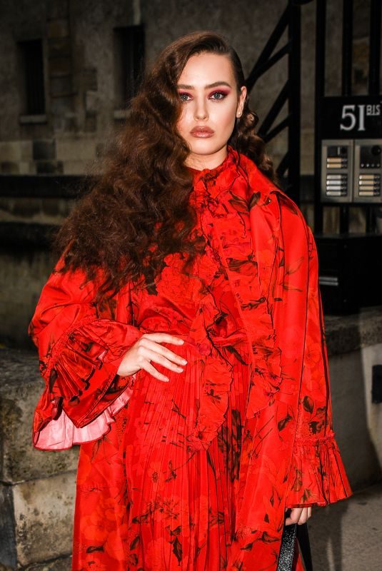 KATHERINE LANGFORD at Valentino Show at Paris Fashion Week 03/03/2019