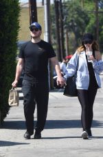 KATHERINE SCHWARZENEGGER and Chris Pratt at Kreation Organic Juicery in Los Angeles 03/25/2019