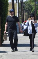 KATHERINE SCHWARZENEGGER and Chris Pratt at Kreation Organic Juicery in Los Angeles 03/25/2019
