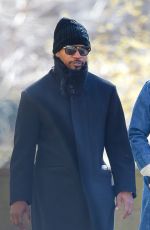 KATIE HOLMES and Jamie Foxx Out in Central Park in New York 03/25/2019