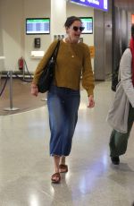 KATIE HOLMES at Athens International Airport in Greece 03/23/2019