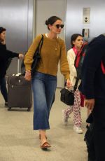 KATIE HOLMES at Athens International Airport in Greece 03/23/2019