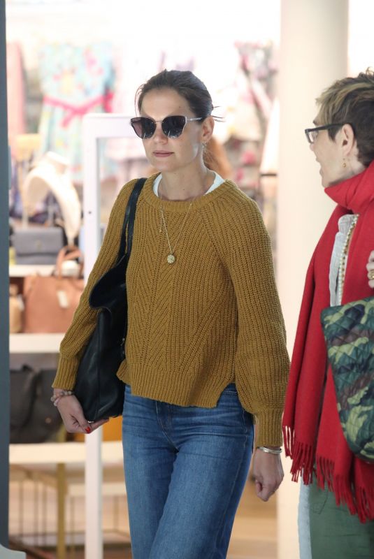 KATIE HOLMES at Athens International Airport in Greece 03/23/2019