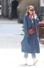 KATIE HOLMES Out and About in New York 03/27/2019