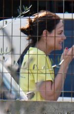 KATIE HOLMES Out on Lesbos Island 03/20/2019
