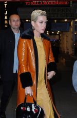 KATY PERRY Arrives at To Kill a Mockingbird on Broadway Show in New York 02/28/2019