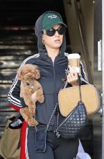 KATY PERRY Shows off Her New Engagement Ring Out in Beverly Hills 03/03/2019