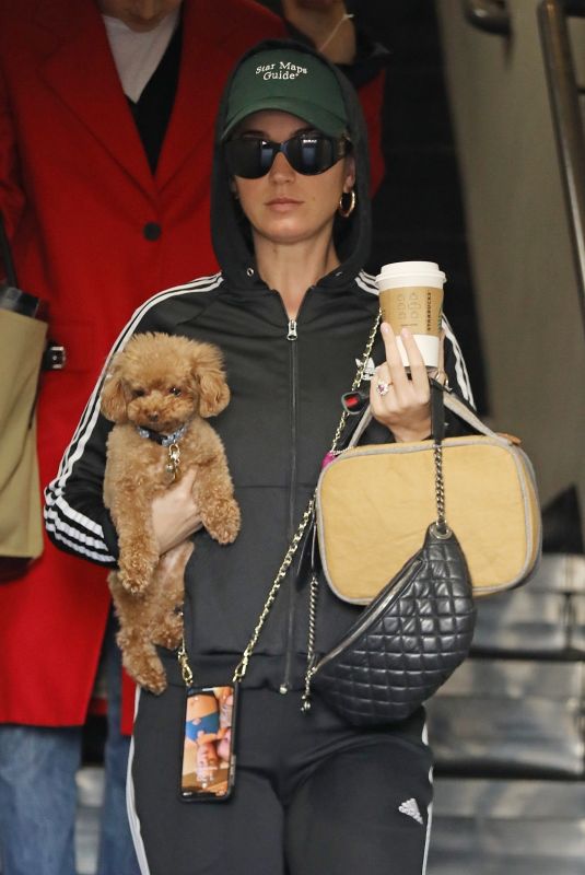 KATY PERRY Shows off Her New Engagement Ring Out in Beverly Hills 03/03/2019