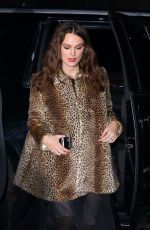 KEIRA KNIGHTLEY Arrives at Her Home in New York 03/12/2019