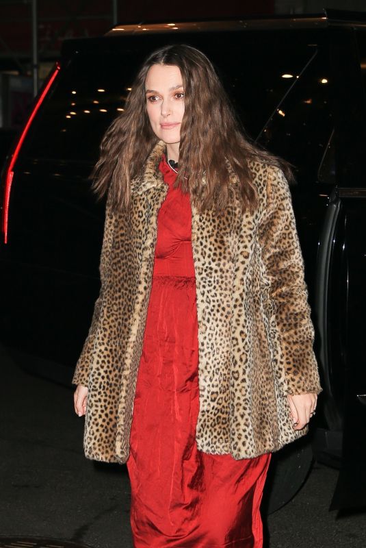 KEIRA KNIGHTLEY Arrives at Her Hotel in New York 03/13/2019