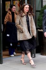 KEIRA KNIGHTLEY Leaves Build Studio in New York 03/12/2019