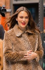 KEIRA KNIGHTLEY Leaves Build Studio in New York 03/12/2019
