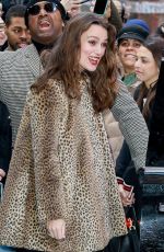KEIRA KNIGHTLEY Leaves Build Studio in New York 03/12/2019