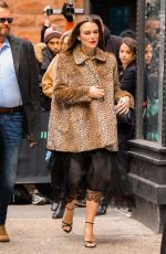 KEIRA KNIGHTLEY Leaves Build Studio in New York 03/12/2019