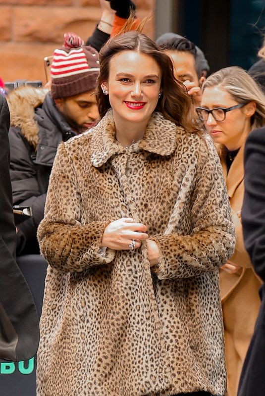 KEIRA KNIGHTLEY Leaves Build Studio in New York 03/12/2019