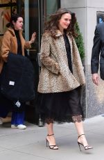 KEIRA KNIGHTLEY Leaves Her Hotel in New York 03/12/2019