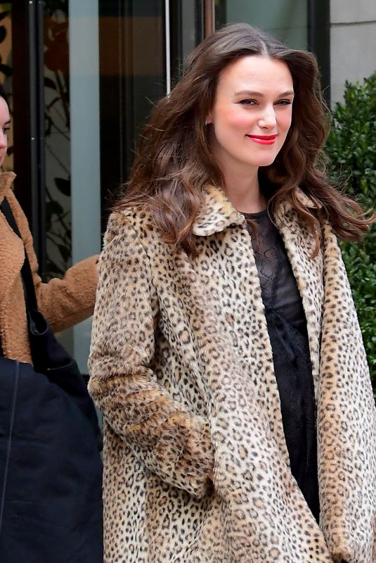 KEIRA KNIGHTLEY Leaves Her Hotel in New York 03/12/2019